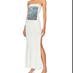 strapless open back dress Bailey Boys Girls Blue Laurel Seersucker Float Dress